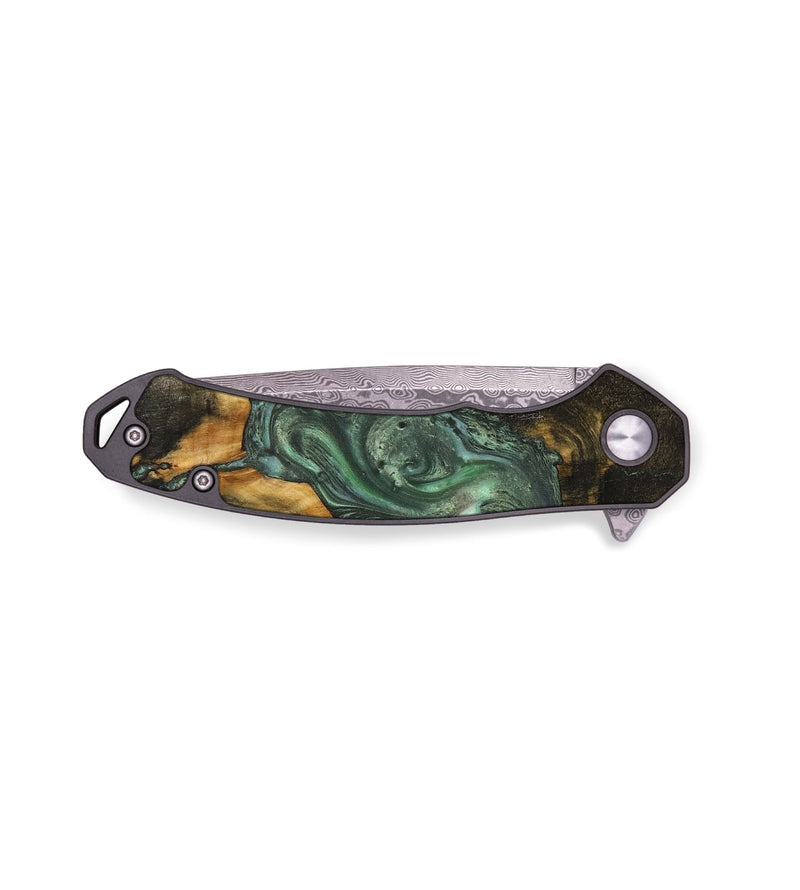 EDC Wood Pocket Knife - Benita (Green, 731118)