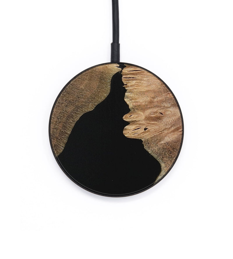Circle Wood Wireless Charger - Killian (Pure Black, 731131)