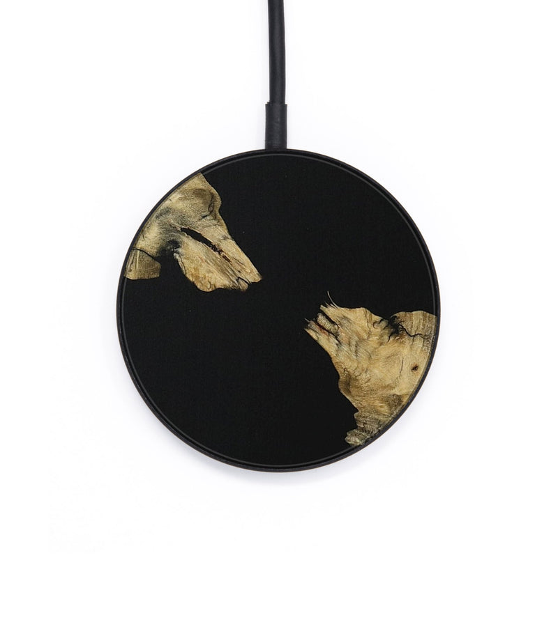 Circle Wood Wireless Charger - Frank (Pure Black, 731139)