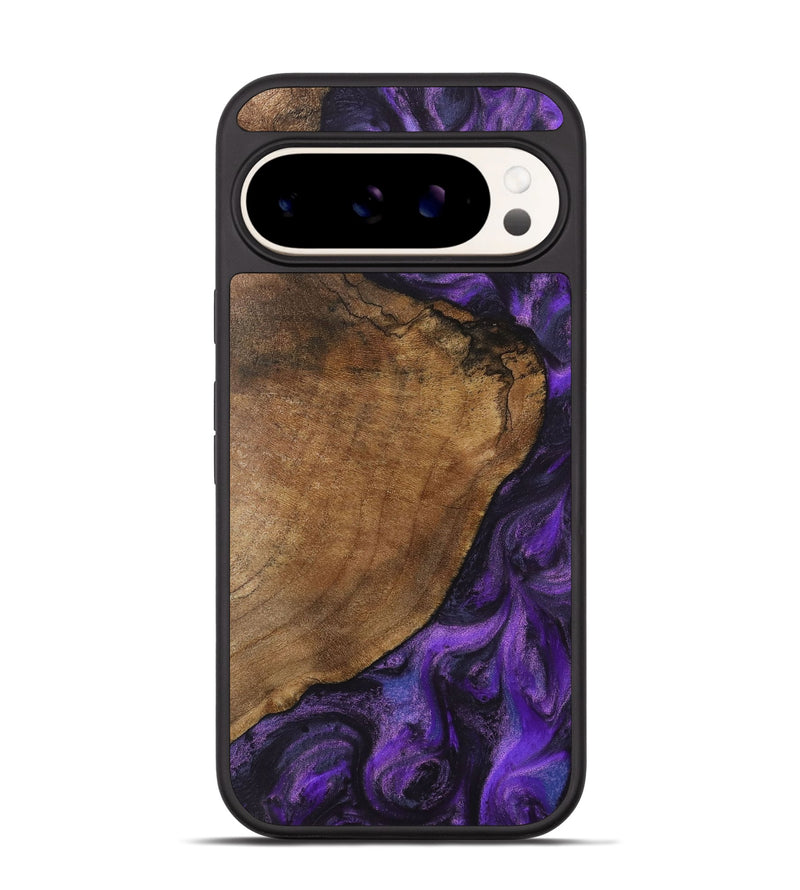 Pixel 9 Wood Phone Case - Lady (Purple, 731150)