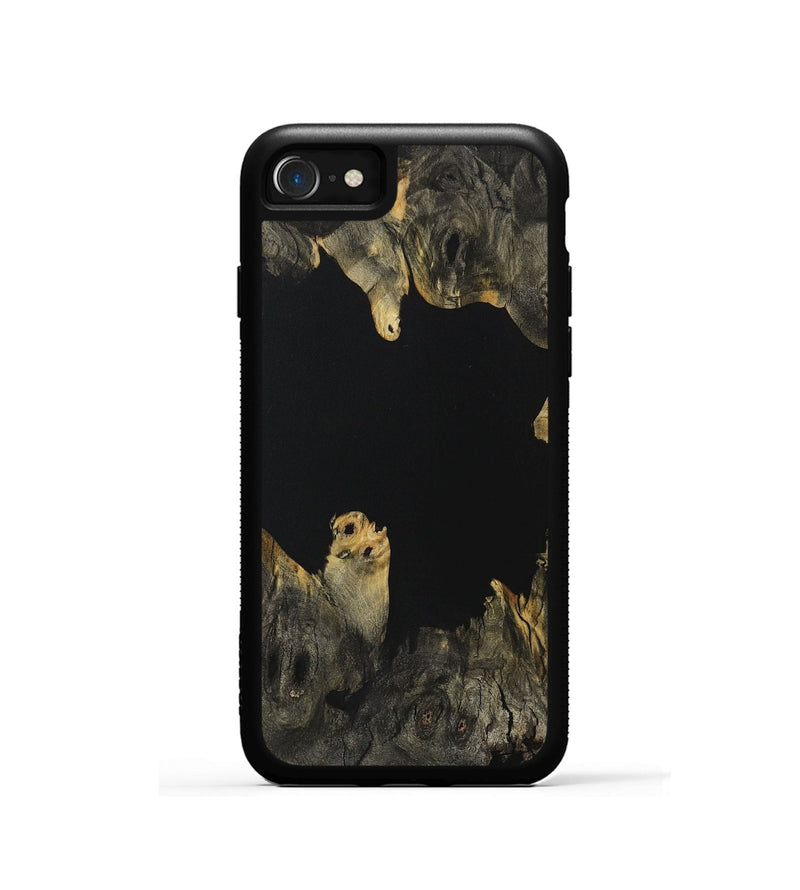 iPhone SE Wood Phone Case - Otakar (Pure Black, 731189)