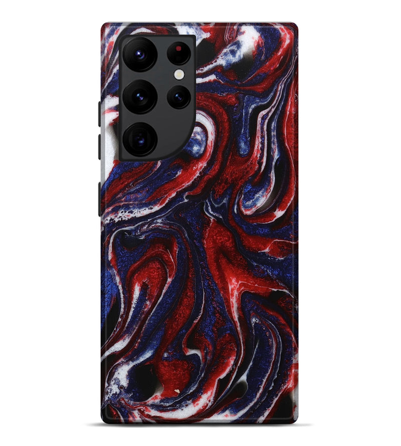 Galaxy S22 Ultra ResinArt Live Edge Phone Case - Iseabal (Red, 731206)