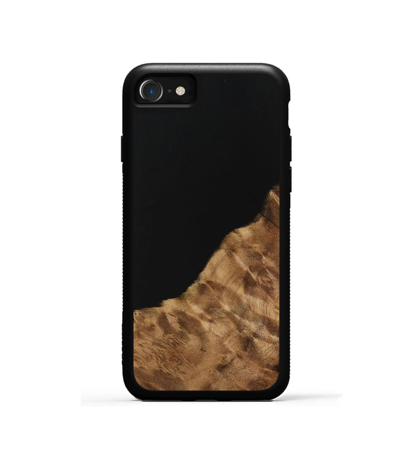 iPhone SE Wood Phone Case - Aleena (Pure Black, 731325)