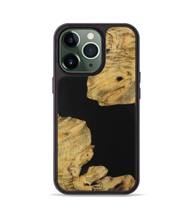 iPhone 13 Pro Wood Phone Case - Darwyn (Pure Black, 731351)