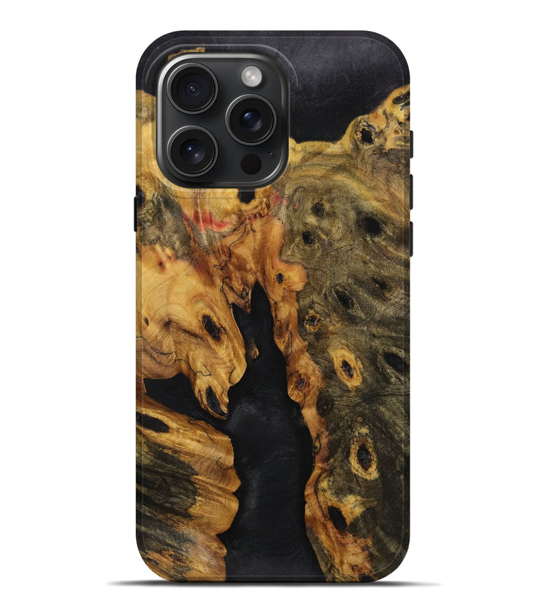 iPhone 16 Pro Max Wood Live Edge Phone Case - Simen (Wood Burl, 731429)