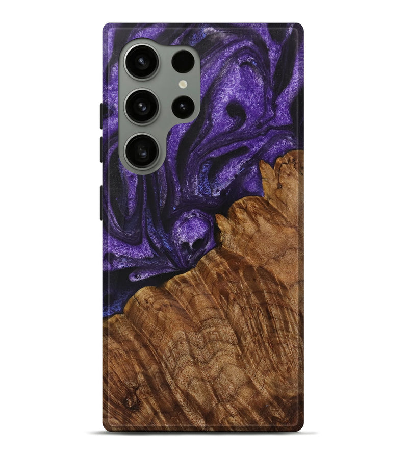 Galaxy S24 Ultra Wood Live Edge Phone Case - Jemmy (Purple, 731437)