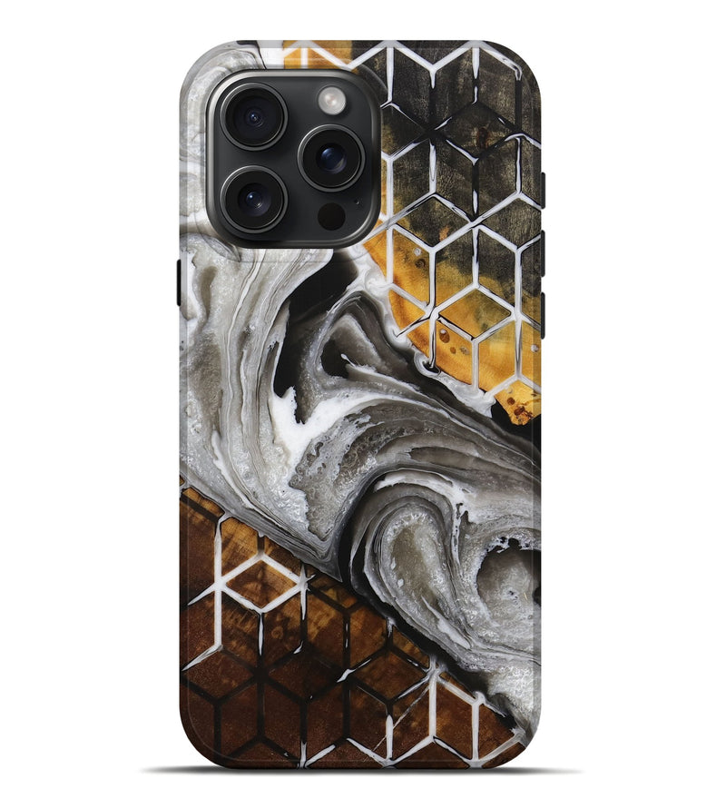 iPhone 16 Pro Max Wood Live Edge Phone Case - Noemi (Pattern, 731465)