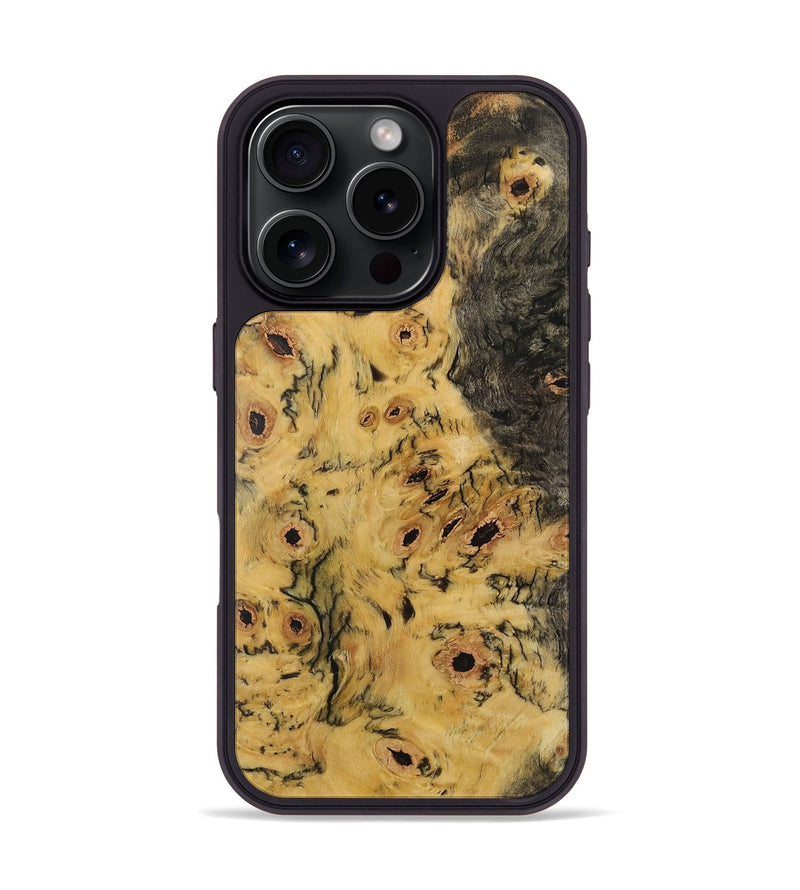 iPhone 16 Pro Wood Phone Case - Loesje (Wood Burl, 731497)