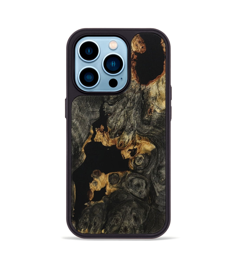 iPhone 14 Pro Wood Phone Case - Anjela (Wood Burl, 731506)