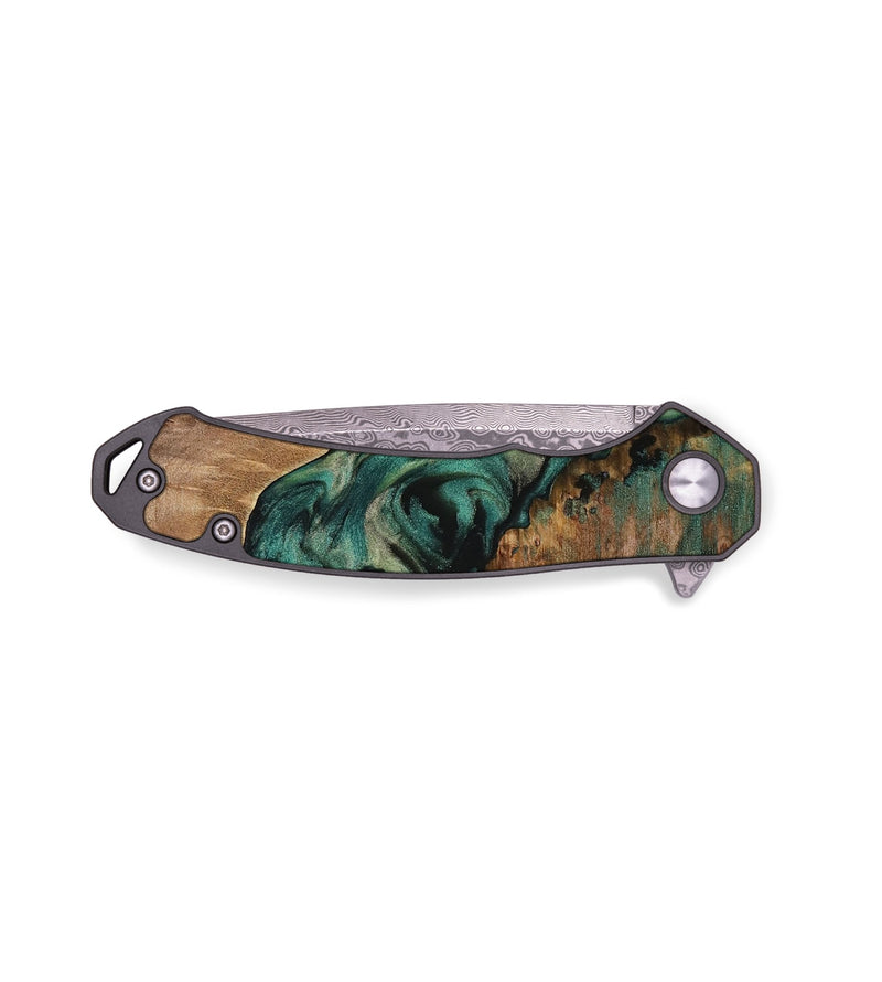 EDC Wood Pocket Knife - German (Green, 731557)