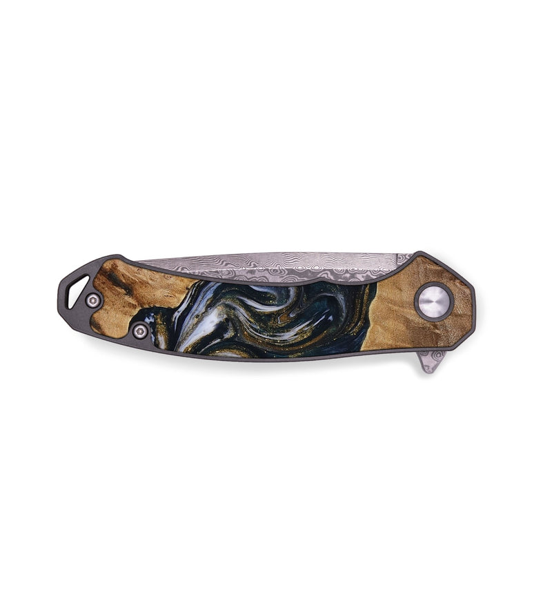 EDC Wood Pocket Knife - Redmond (Black & White, 731573)