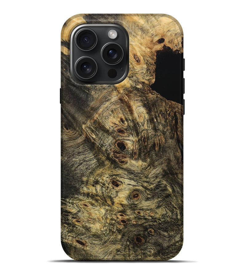 iPhone 16 Pro Max Wood Live Edge Phone Case - Blossom (Wood Burl, 731641)