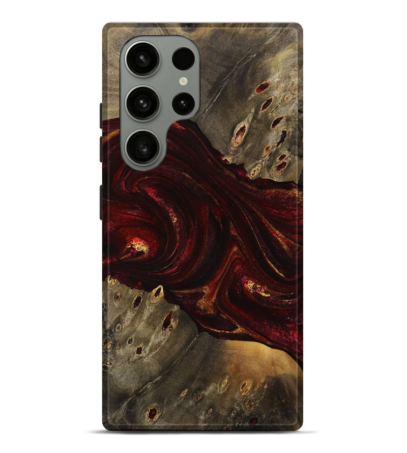Galaxy S23 Ultra Wood Live Edge Phone Case - Caprice (Red, 731647)