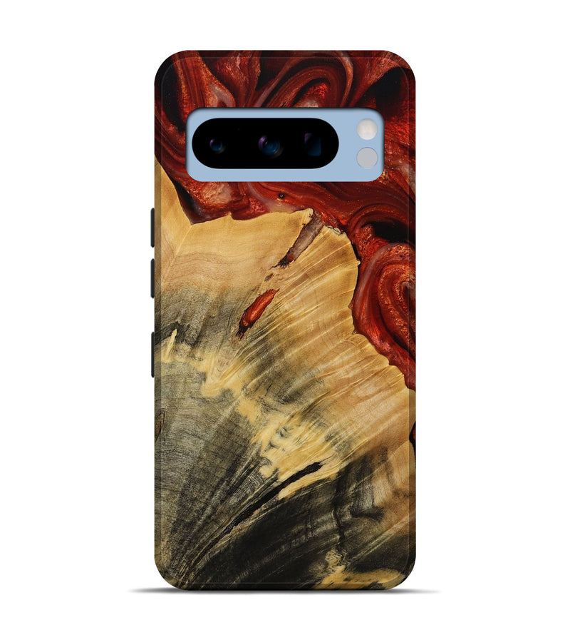 Pixel 8 Pro Wood Live Edge Phone Case - Diya (Red, 731656)