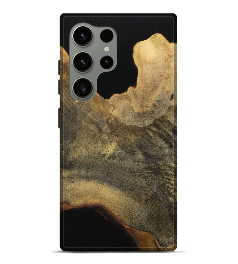 Galaxy S24 Ultra Wood Live Edge Phone Case - Marsh (Pure Black, 731671)