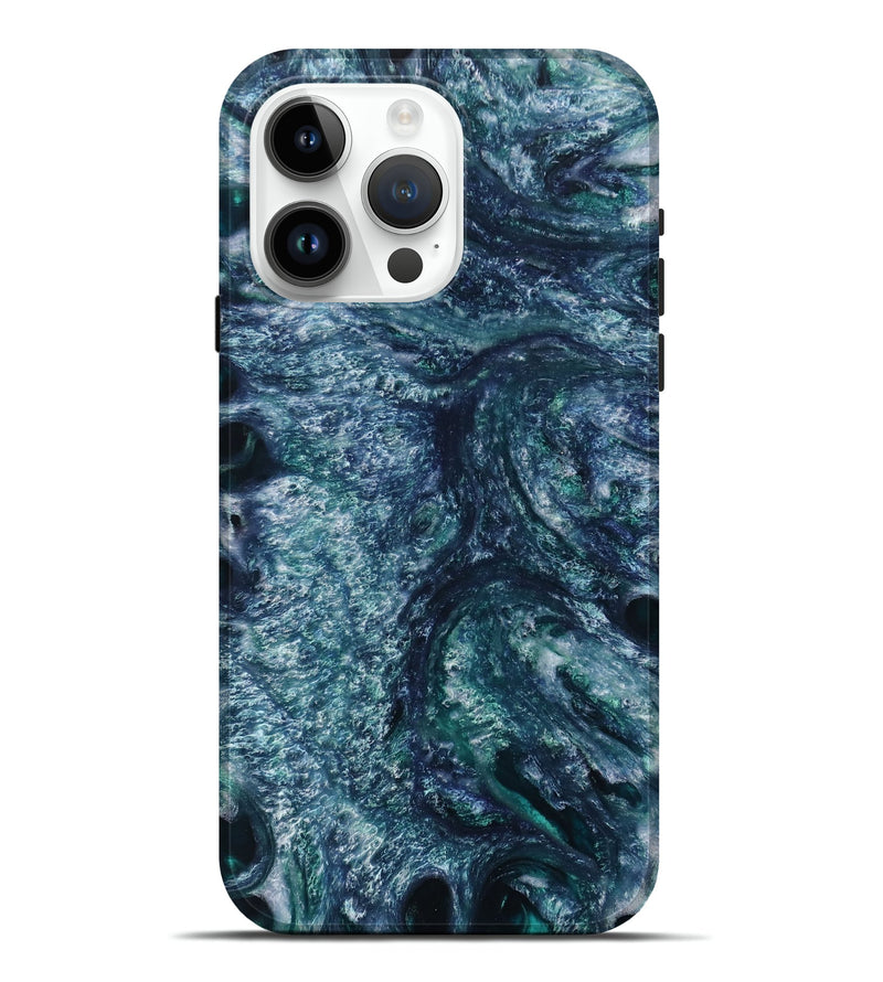 iPhone 15 Pro Max ResinArt Live Edge Phone Case - Quincy (Blue, 731674)