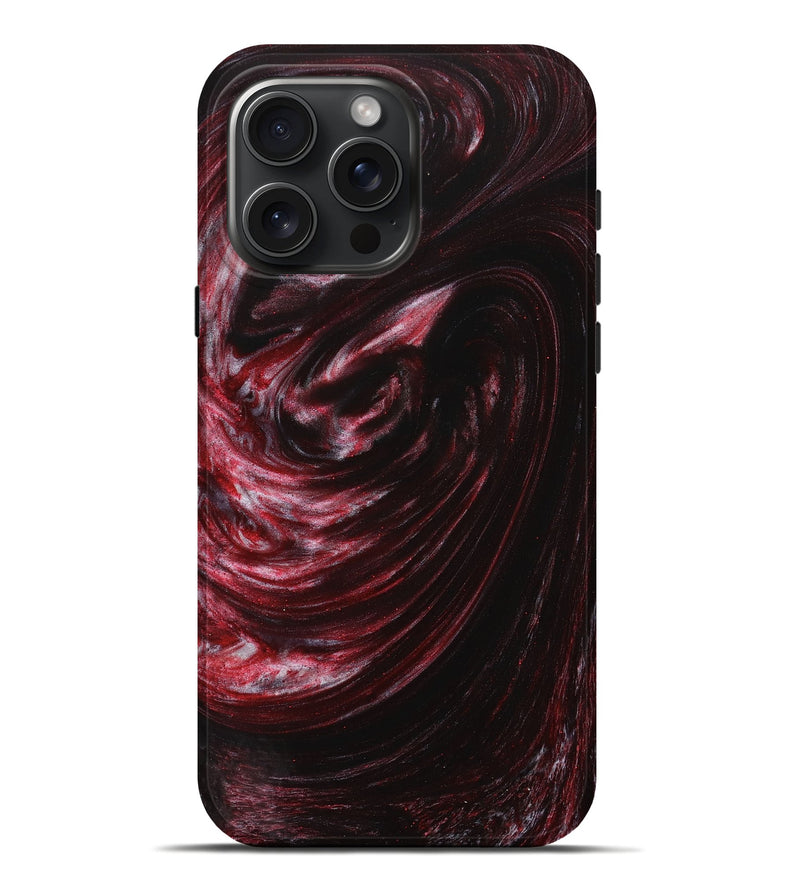 iPhone 16 Pro Max ResinArt Live Edge Phone Case - Oline (Red, 731678)