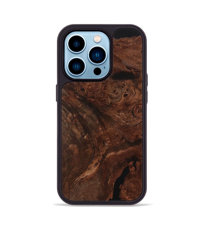 iPhone 14 Pro Wood Phone Case - Ynes (Wood Burl, 731718)