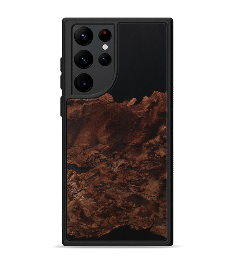 Galaxy S22 Ultra Wood Phone Case - Jirina (Pure Black, 731752)