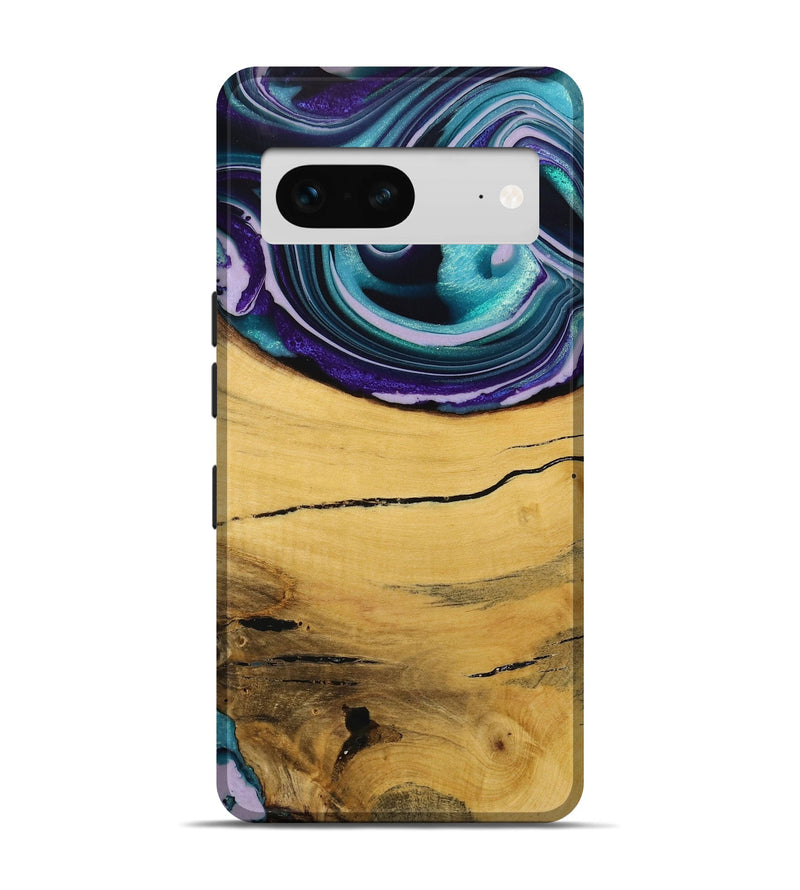 Pixel 7 Wood Live Edge Phone Case - Herre (Purple, 731797)