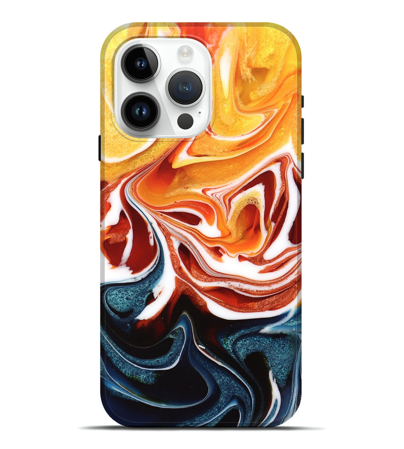 iPhone 15 Pro Max ResinArt Live Edge Phone Case - Cresta (Blue, 732327)