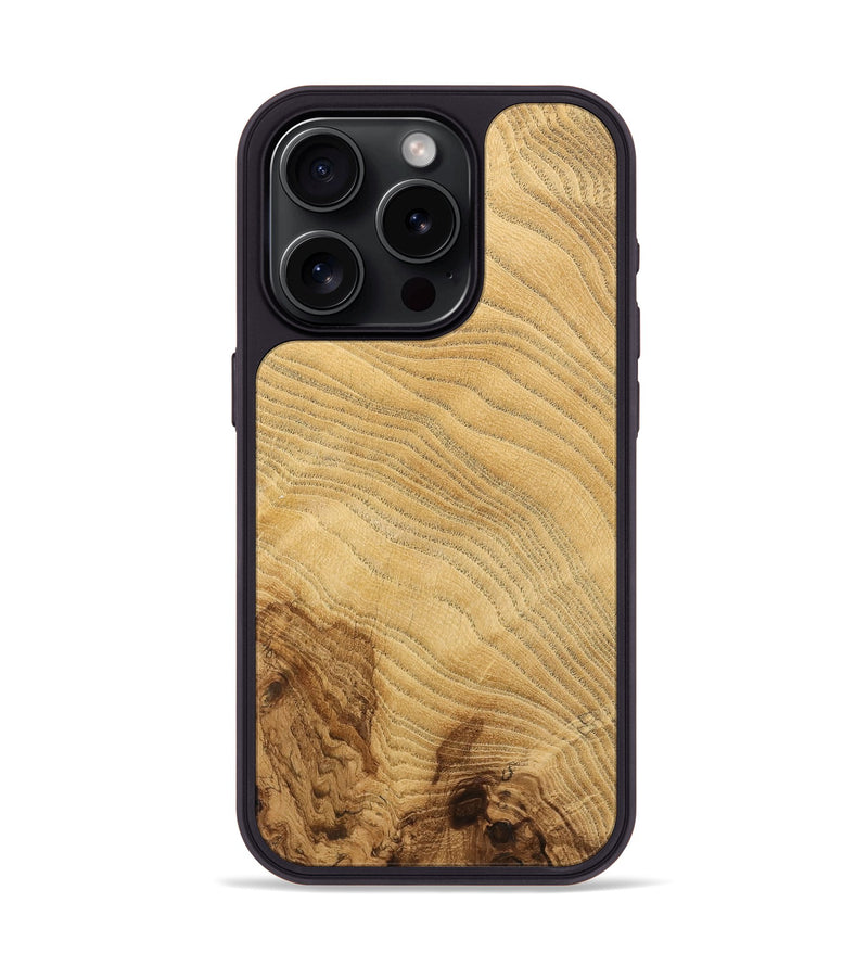 iPhone 15 Pro Wood Phone Case - Charene (Wood Burl, 732385)