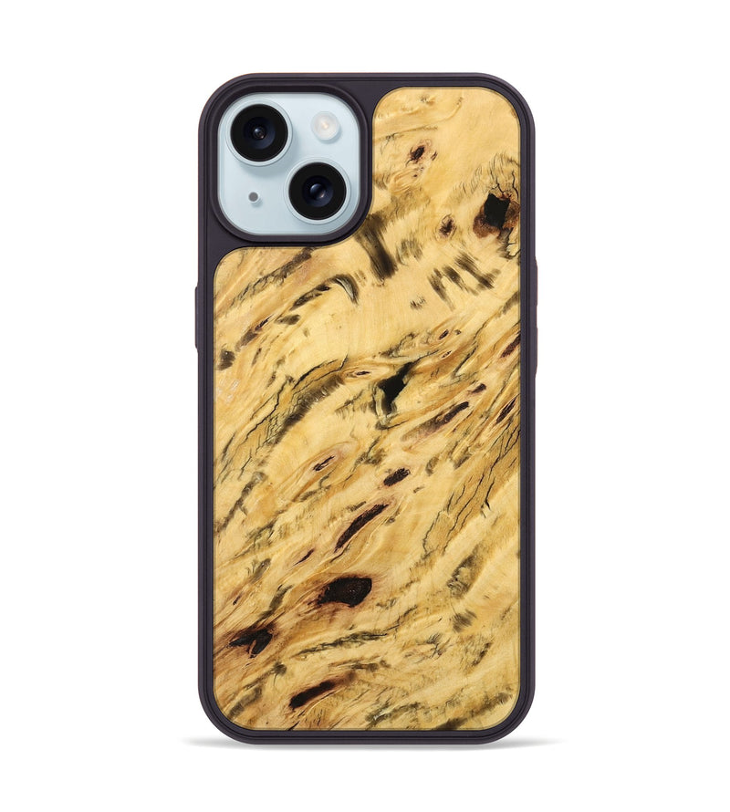 iPhone 15 Wood Phone Case - Buelah (Wood Burl, 732413)