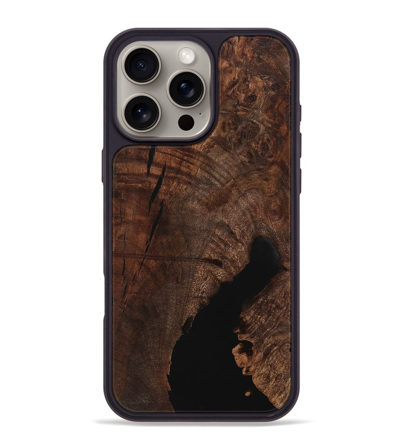 iPhone 16 Pro Max Wood Phone Case - Kiera (Wood Burl, 732453)