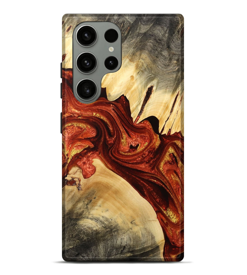 Galaxy S23 Ultra Wood Live Edge Phone Case - Serina (Red, 732522)