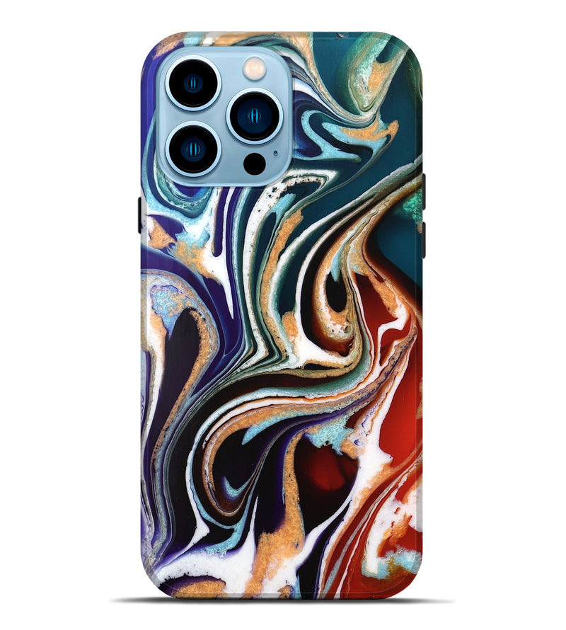 iPhone 14 Pro Max ResinArt Live Edge Phone Case - Isabeau (Purple, 732525)