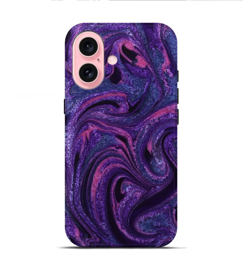iPhone 16 ResinArt Live Edge Phone Case - Zarla (Purple, 732534)