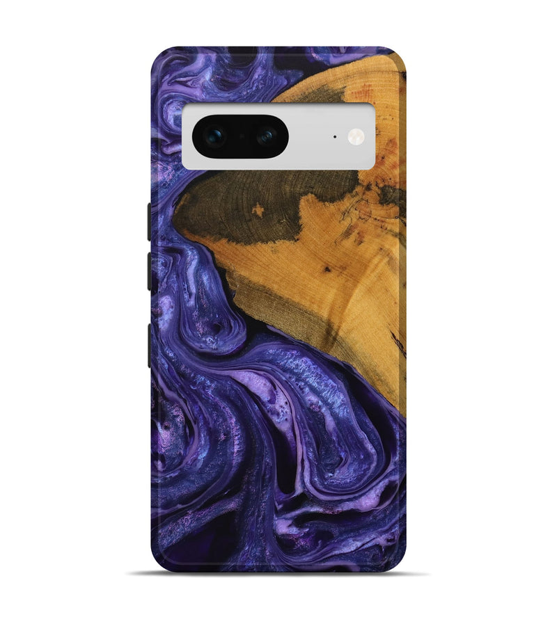 Pixel 7 Wood Live Edge Phone Case - Sultan (Purple, 732539)