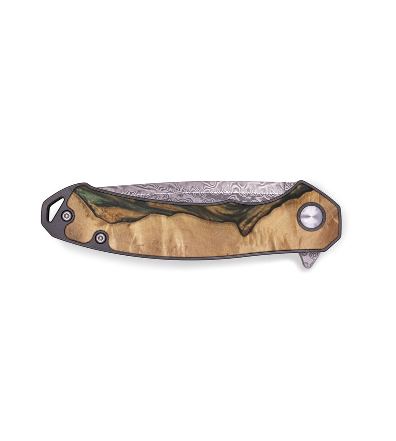 EDC Wood Pocket Knife - Cherryl (Green, 732956)