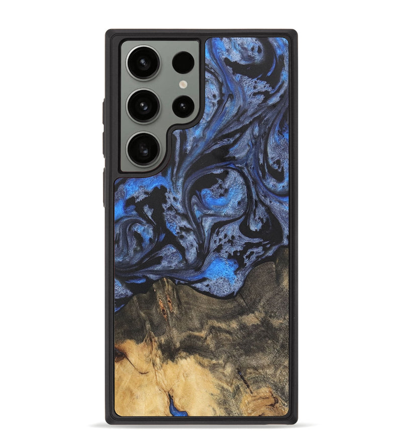 Galaxy S23 Ultra Wood Phone Case - Marva (Blue, 732981)