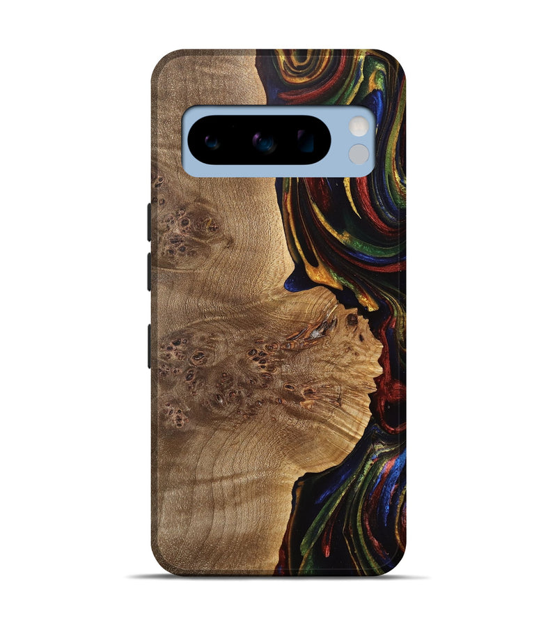 Pixel 8 Pro Wood Live Edge Phone Case - Eyde (Red, 733043)