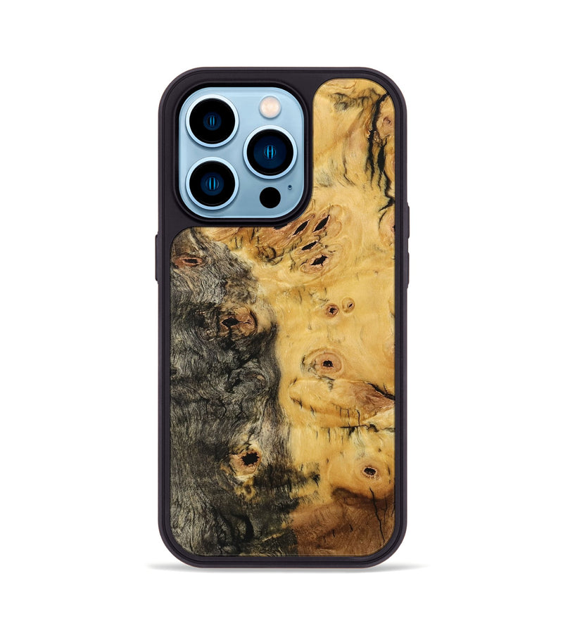 iPhone 14 Pro Wood Phone Case - Thedore (Wood Burl, 733109)