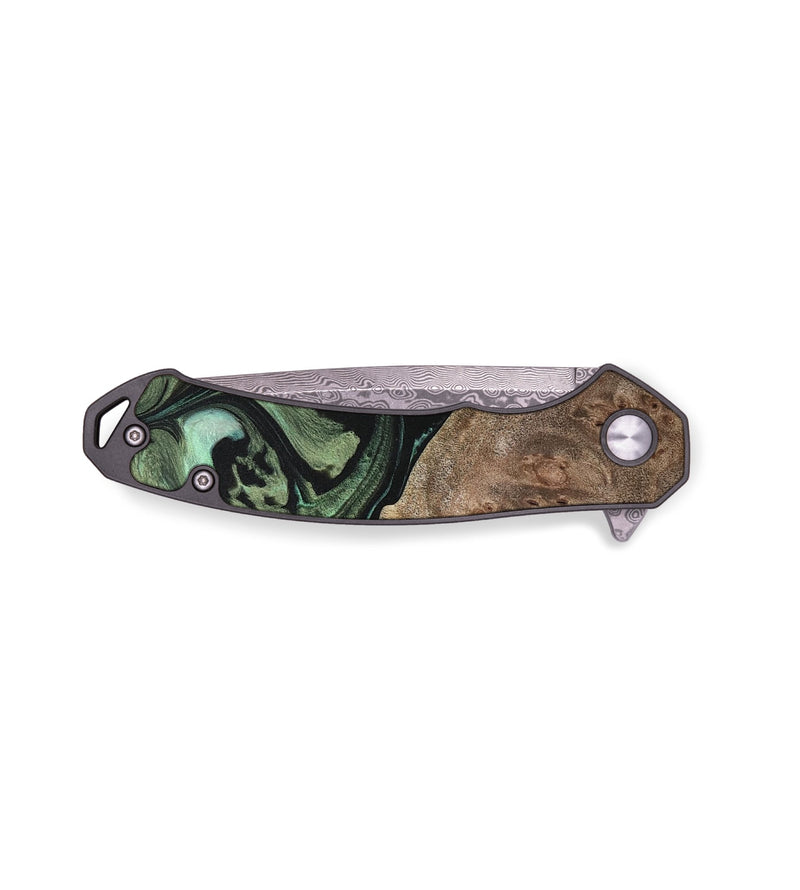 EDC Wood Pocket Knife - Novella (Green, 733135)