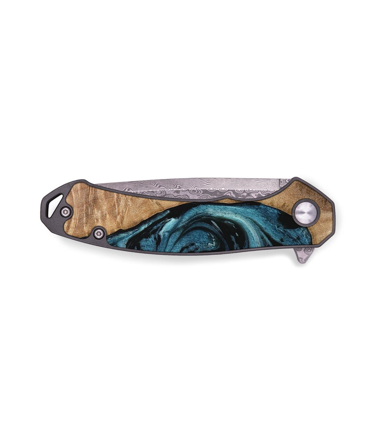 EDC Wood Pocket Knife - Durward (Blue, 733173)