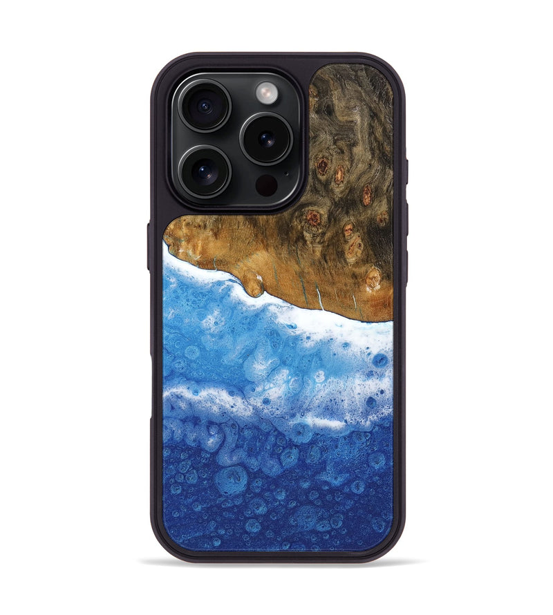 iPhone 16 Pro Wood Phone Case - Golden (Coastal, 733283)