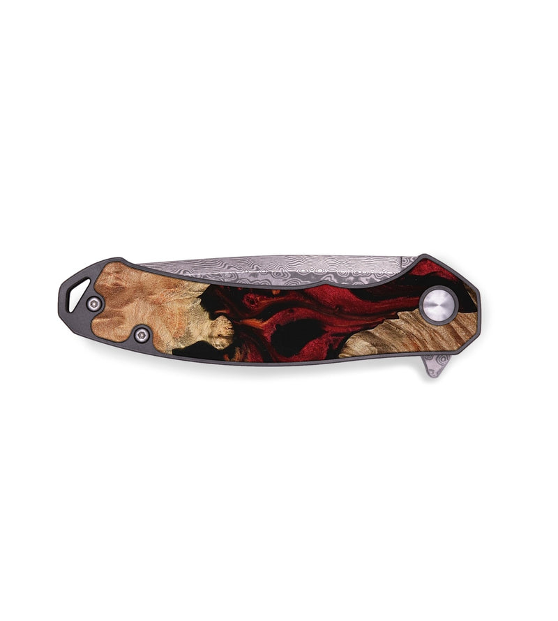 EDC Wood Pocket Knife - Nohely (Red, 733470)