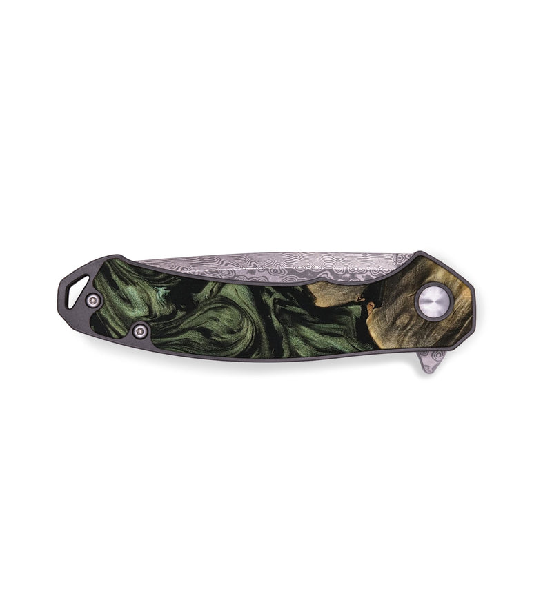 EDC Wood Pocket Knife - Adeniyi (Green, 733544)
