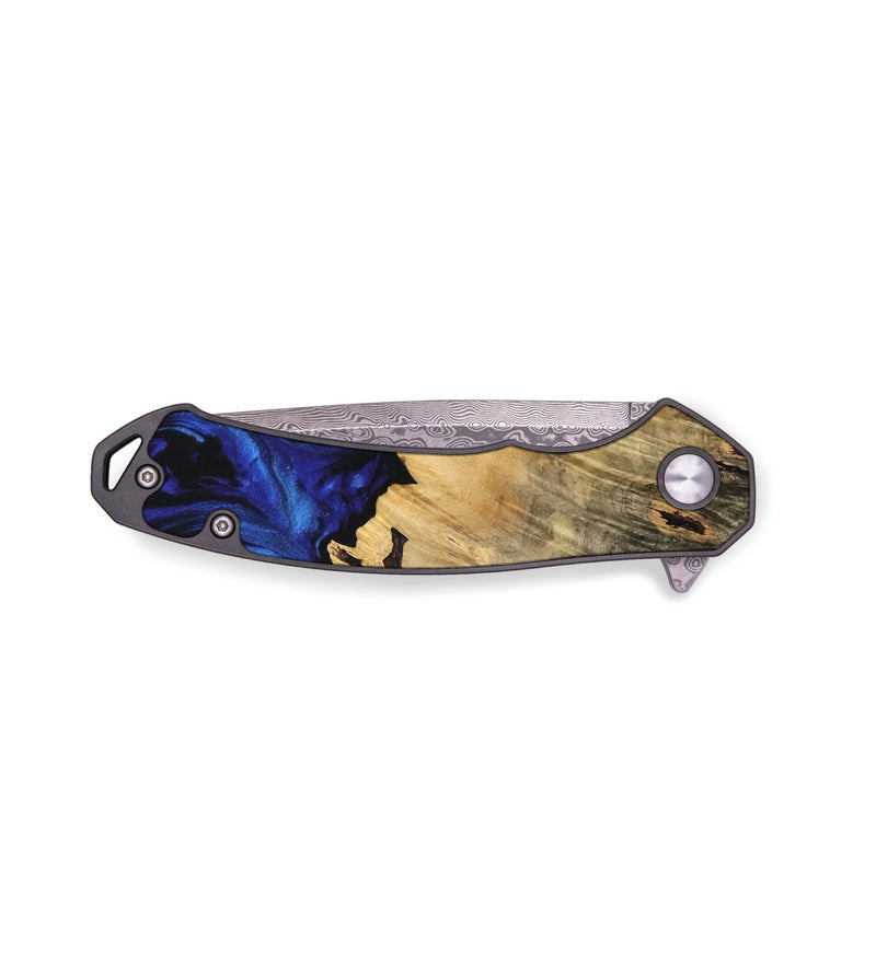 EDC Wood Pocket Knife - Melvin (Blue, 733566)