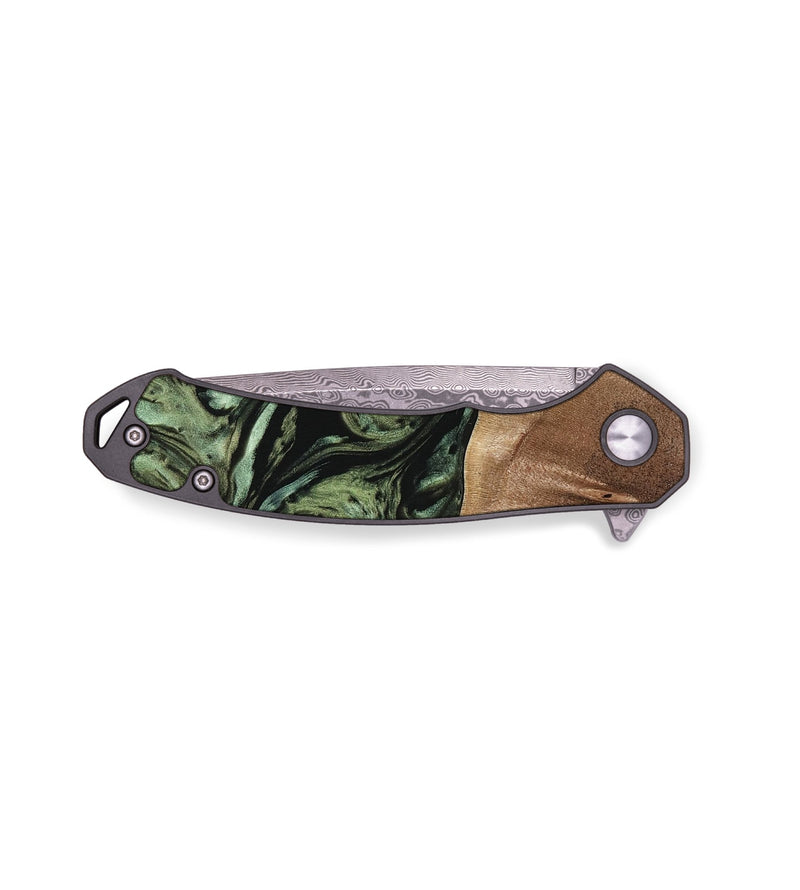 EDC Wood Pocket Knife - Reeti (Green, 733571)