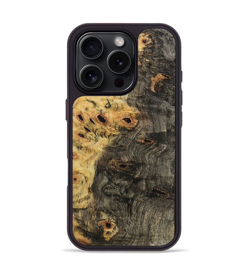 iPhone 16 Pro Wood Phone Case - Elnora (Wood Burl, 733728)