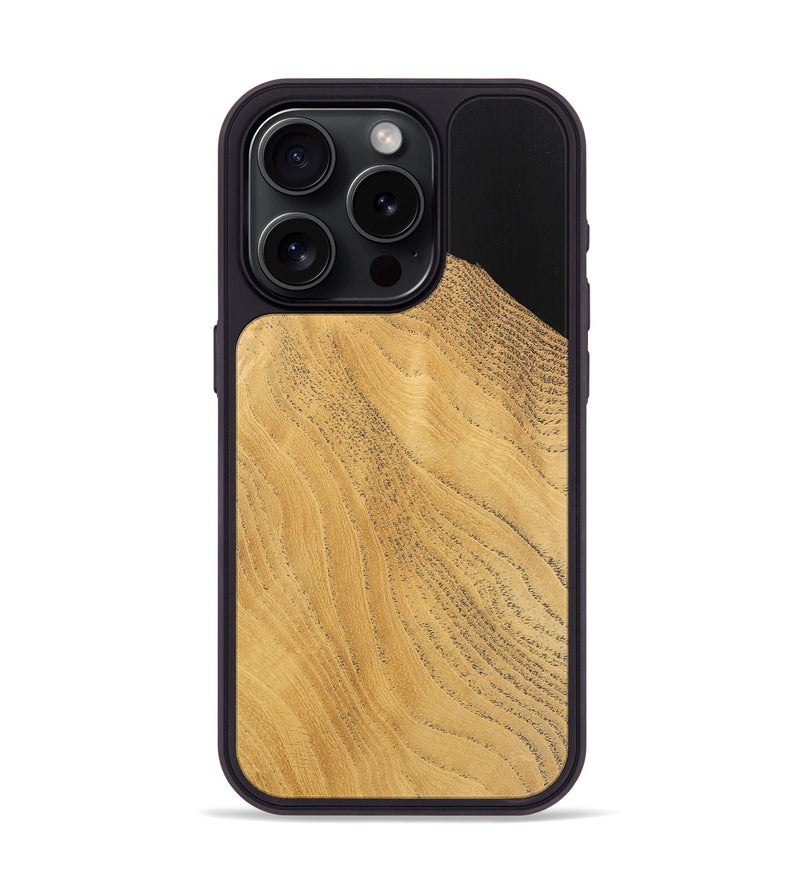 iPhone 15 Pro Wood Phone Case - Theron (Wood Burl, 733730)