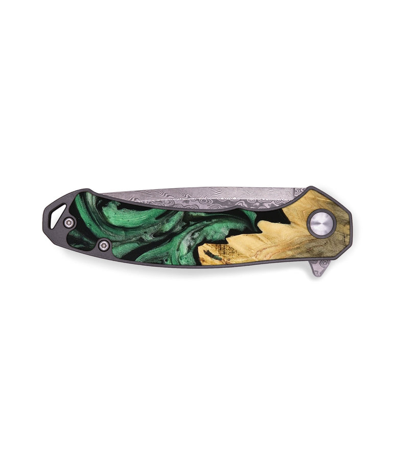 EDC Wood Pocket Knife - Haden (Green, 733747)