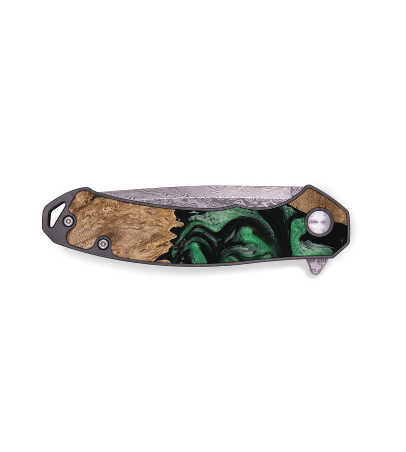 EDC Wood Pocket Knife - Melissa (Green, 733748)