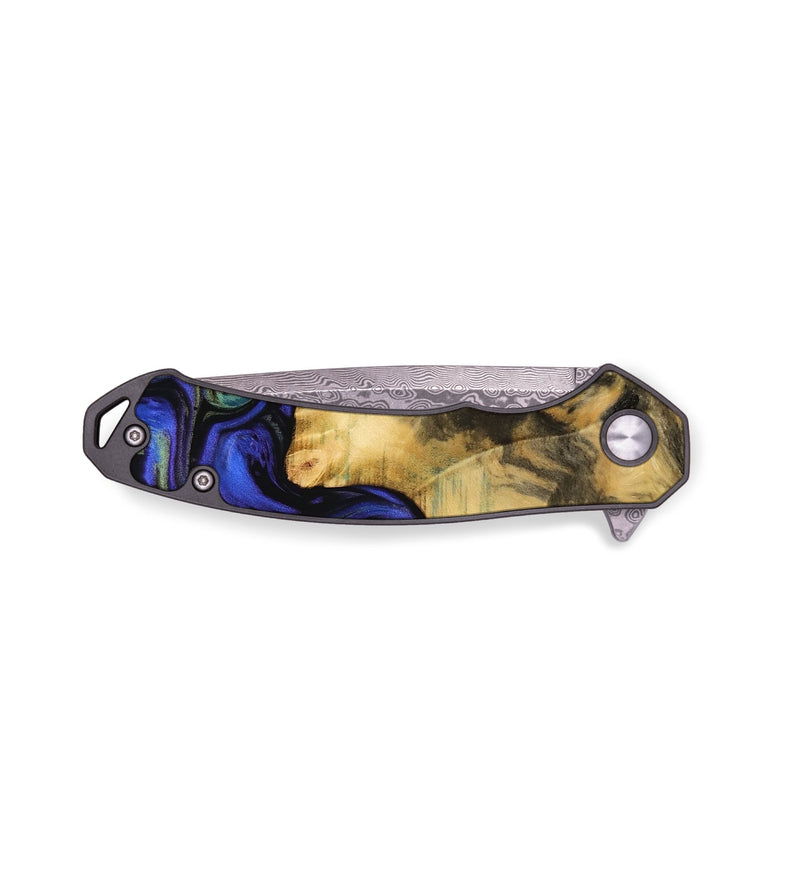 EDC Wood Pocket Knife - Freddy (Blue, 733757)