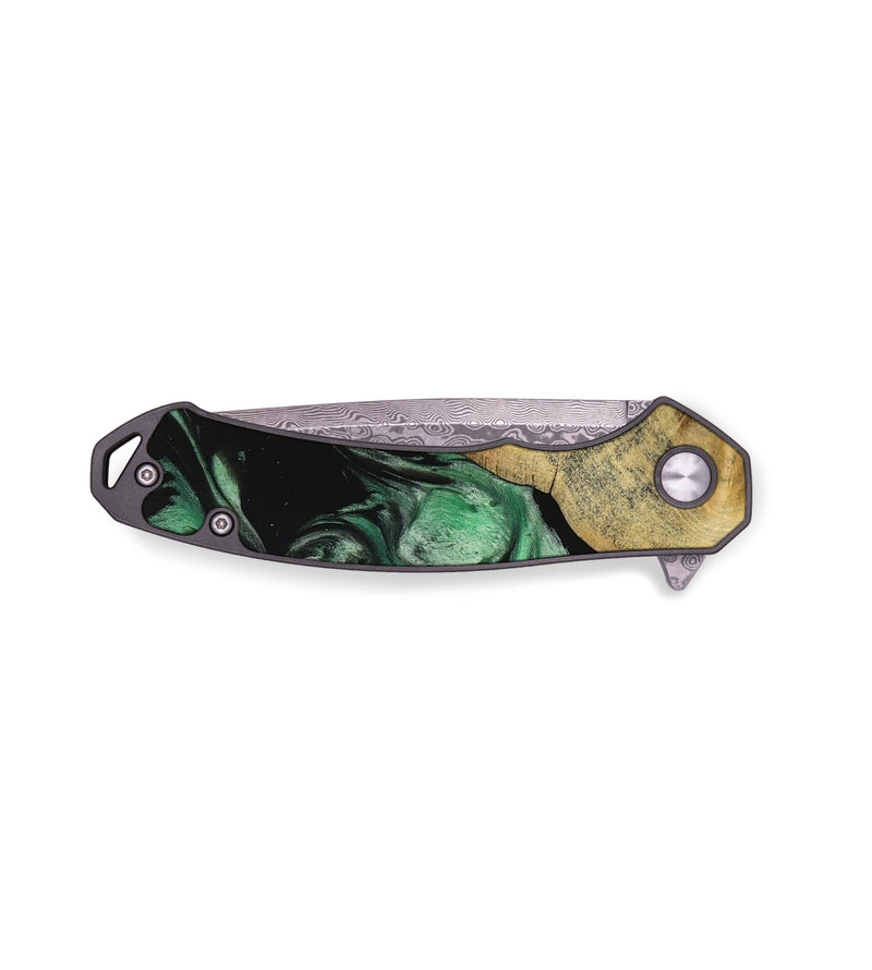 EDC Wood Pocket Knife - Sarrah (Green, 733774)
