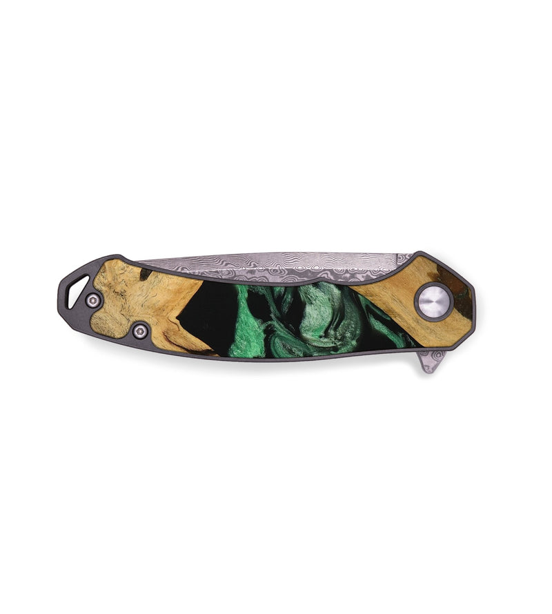 EDC Wood Pocket Knife - Jessi (Green, 733775)